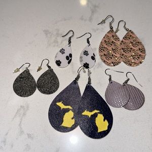 5 pairs of handmade earrings